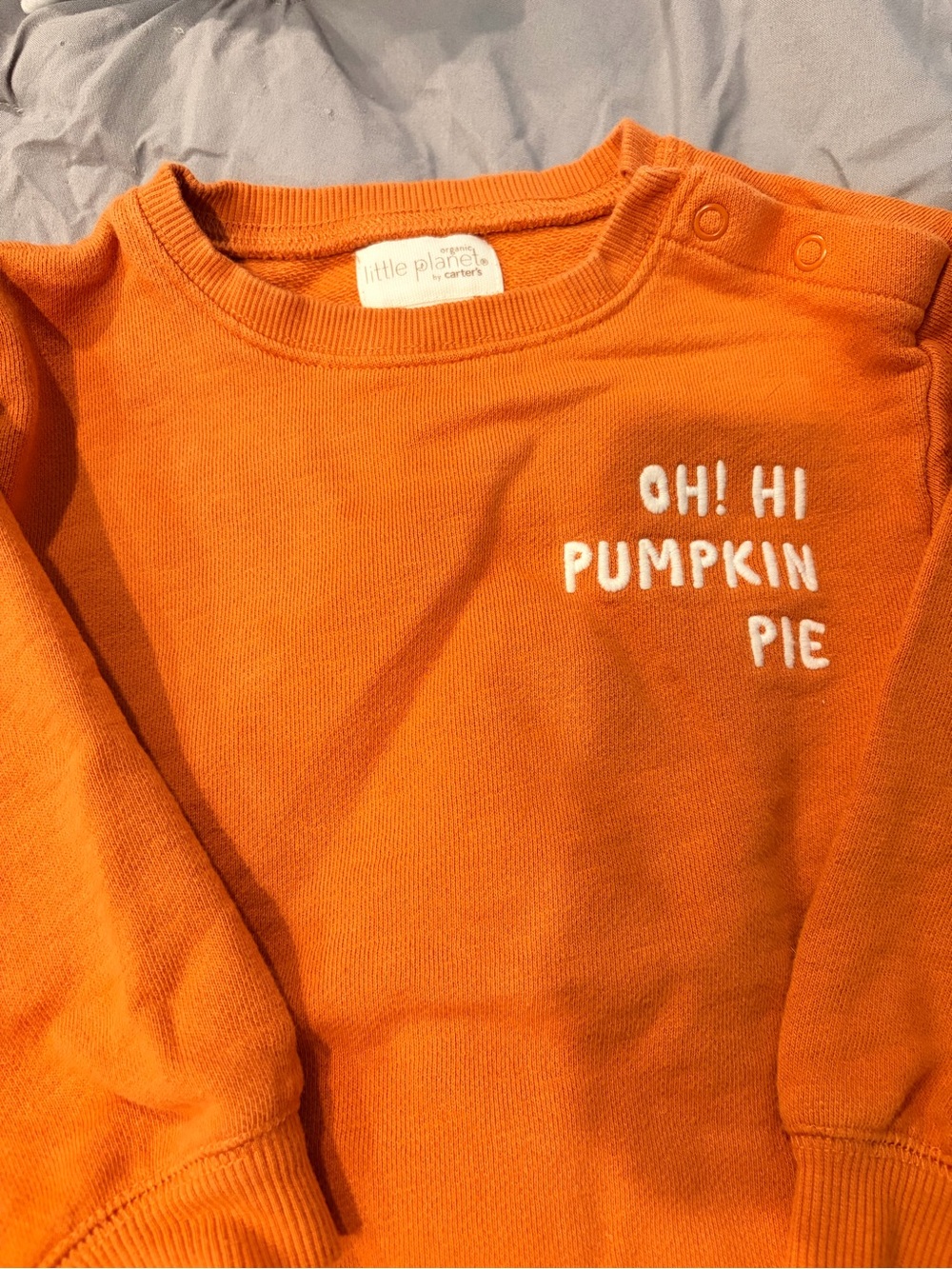 Little Planet by Carter's Orange "Oh! Hi Pumpkin Pie" Baby One-Piece